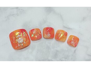フィールネイル 天王町店(feelnail)/フットデザインコース　112500円