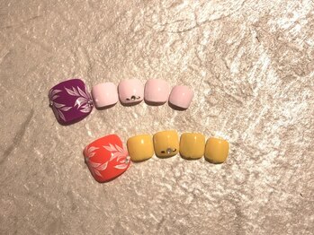 ネイルサロン ブリオン(Nail Salon Bullion)/リーフボタニカルネイル