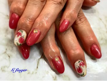 ジー フィンガー 千葉店(G)/チューリップネイル