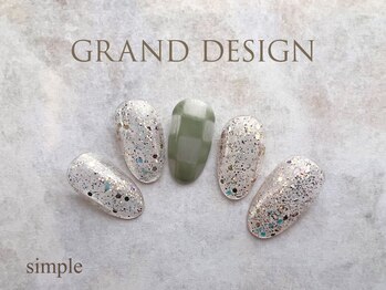 グランドデザイン 大垣店(GRAND DESIGN)/チェッカーネイル