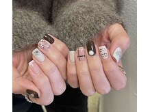 バイムーンサロン(By Moon Salon)/チェックネイル