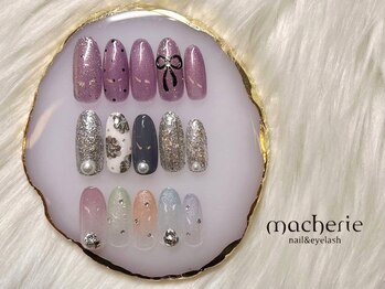 マシェリ 梅田店(macherie)の写真/【オフ込み！！¥3500～】シンプル～こだわりアートまで☆サンプル充実！理想のネイルがきっと見つかる☆
