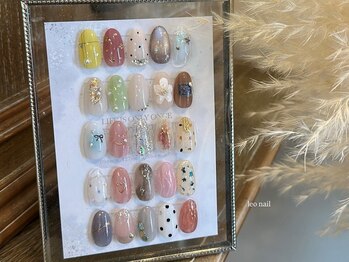 レオネイル(leo nail)の写真/【ハンドネイルアート2本付きコース】理想が叶う★モチ良し&高い再現性でリピーター多数♪