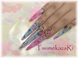 ロングスカルプ★マーブル