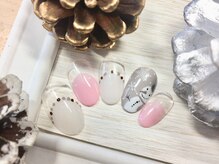 ネイルサロン クイル(QUILL)/１月★雪だるま【２】