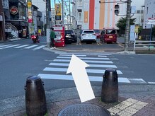 ノア 川越店(NOAH)/【道案内】6.横断歩道渡り直進