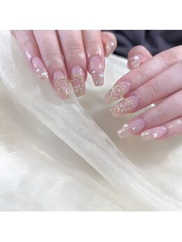 ネイルルーム オルポノ(Olupono)/ハートのワンホンネイル