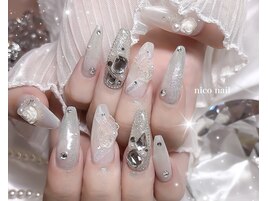 クリア梅雨ネイル♪