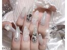 クリア梅雨ネイル♪