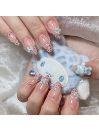 ピンクレオパードでフレンチ