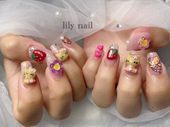 リリーネイル(lily nail)/ゴテゴテキャラネイル♪