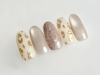 ローズデール アベイユ(ROSEDALE Abeille)/レオパード×マグネットネイル