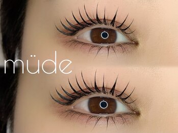 ミューデ 堀江店(mude)の写真/[次世代最新LEDエクステ]秒速硬化,汗水に強く持続力抜群!敏感肌もOK!丁寧な施術で目元に"可愛い"をプラス☆
