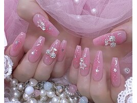 チークネイル さくらんぼ ピンク