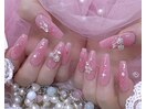 チークネイル さくらんぼ ピンク