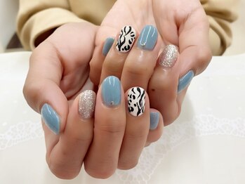 プルミエ ネイル(Premier Nail)/マットアニマル柄★定額デザイン