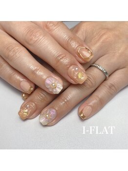 ぷっくりフラワーネイル