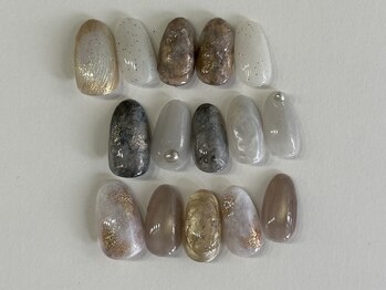 レアネイル(Lea nail)/4月定額デザイン　お色味変更◎