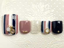 タフィーネイル 宜野湾コンベンションシティ店(TaffyNail)/フット グランドデザイン 6990円