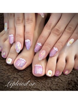 手足お揃いネイル