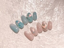 ドロップハートネイル