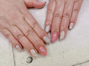 ネイル ビューティーマジック 葛西本店/バラデザインネイル