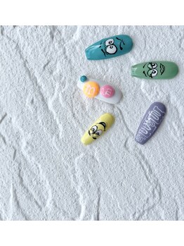 アムール(amour)/オーダーパーツ、痛ネイル