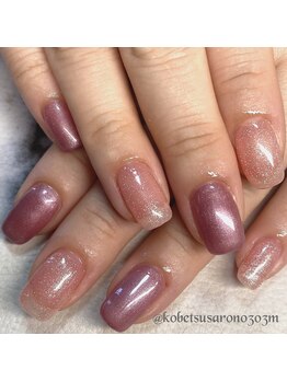 2色のラメネイル☆