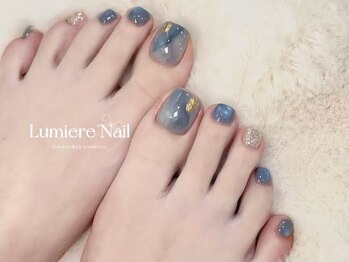 ルミエール ネイル モンナカ(Lumiere Nail Monnaka)/ボルドー/ツイード/ブラウン