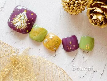 ボネール(nail & eyelash Bounail)/10980円 クリスマス フット