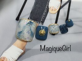 【大理石ネイル】