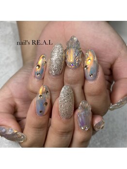 ネイルズリアル 倉敷(nail's RE.A.L)/鱗ネイル