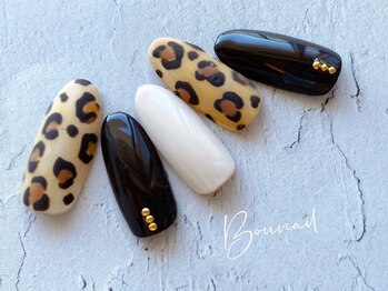 ボネール(nail & eyelash Bounail)/ハンド定額9480円 レオパード