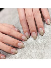 ストレートフレンチネイル