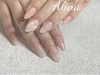エリナネイルサロン池袋(Alina Nail Salon)/上品で可愛らしいピンクネイル