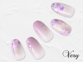 紫陽花ネイル
