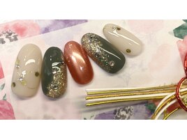 和柄ネイル☆華やか系