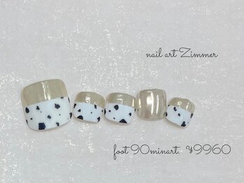 ネイルアート ジマー/foot 90minart ¥9960