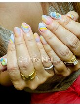 チヒロネイル/虹のリゾートネイル