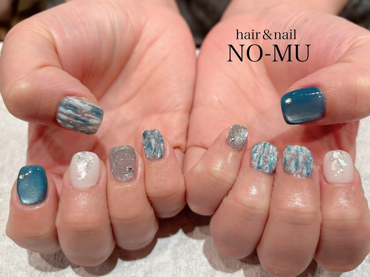 お急ぎ便B♥ ネイルチップ 水色ネイル メンカラネイル ツイード フレンチ お急ぎ便B♥ ネイルチップ 水色ネイル メンカラネイル ツイード フレンチ