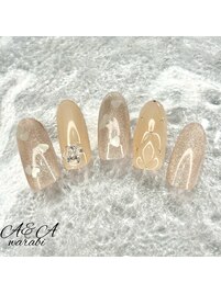 マグネット×キルティングネイル