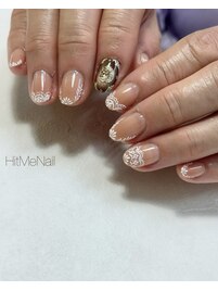 手書きレースアート