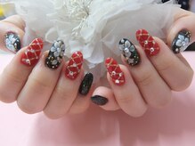 ネイルサロンミキ 横浜(MIKI)/和装着物スカルプニュアンス3D花