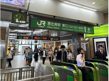 ルヴィーク 恵比寿店(lviii k)/ 【道案内】1.恵比寿駅東口4分