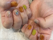 アトリエ ツメ(atelier TsuMe)/お持ち込みデザイン/秋ネイル