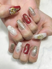 クリスマスネイル