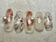 レイネイル レイエステティック 岐阜茜部店(RAY NAIL & RAY ESTHETIC)/ニュアンスフラワー