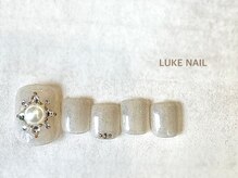 ルークネイル 恵比寿店(LUKE NAIL)/ビジューフットネイル　春夏秋冬