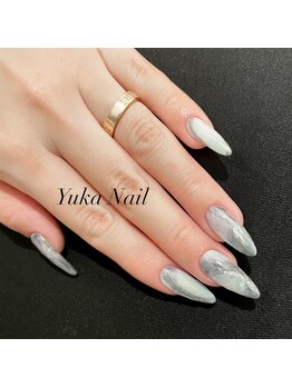 ユカネイル(Yuka Nail)/大優勝♪透け感大理石ネイル