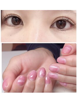 サラ デ ミレ(Sala de milae)/まつ毛パーマ＆ワンカラーネイル